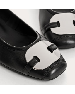 Ballerines à talons Klarissa en cuir – Élégance & confort | Reqins