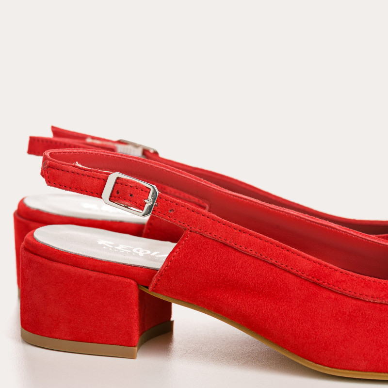 Ballerines Reese slingback velours | Reqins