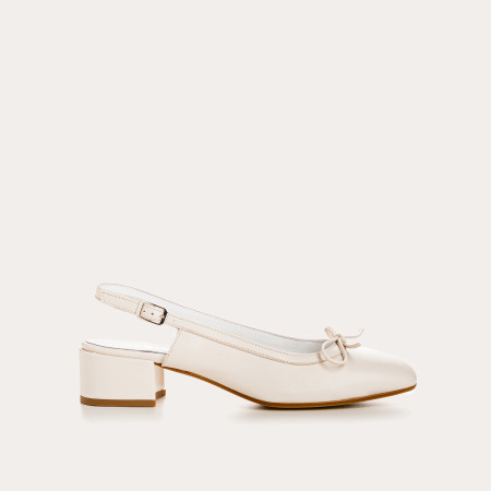 Ballerines Reese en cuir | Élégance et confort avec bride slingback – Reqins