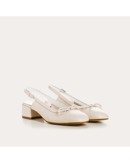 Ballerines Reese en cuir | Élégance et confort avec bride slingback – Reqins