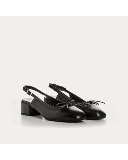Ballerines Reese en cuir | Élégance et confort avec bride slingback – Reqins