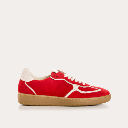 Sneakers for women with velvet leather laces and smooth leather