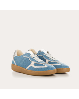 Baskets en denim et cuir | Style casual chic Reqins