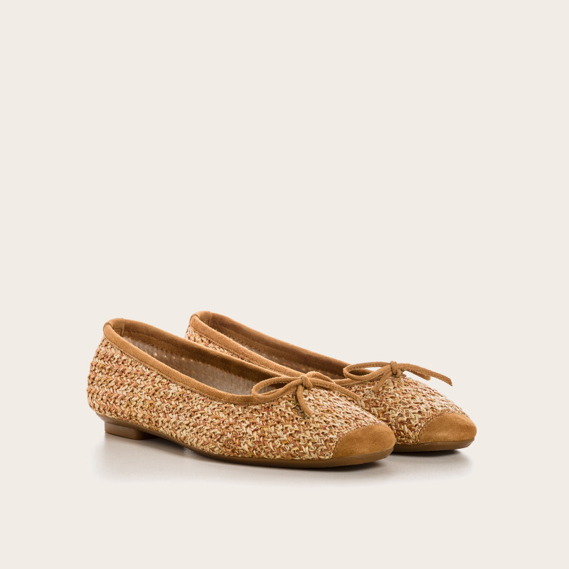 Ballerines femme en paille naturelle – Modèle Harmony | Reqins