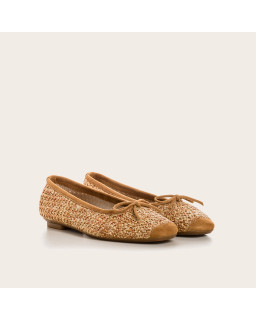 Ballerinas Woman in Natural Straw - Model Harmony | Reqins