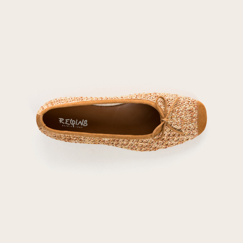 Ballerines femme en paille naturelle – Modèle Harmony | Reqins