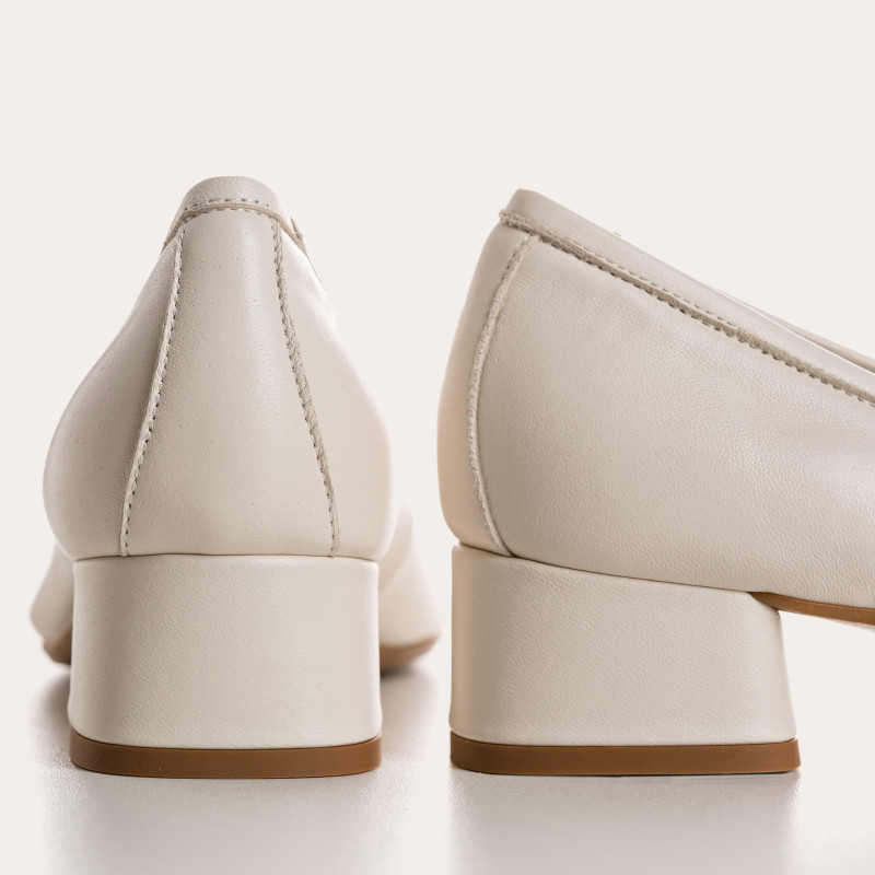 Ballerines bicolores Kana en cuir – Élégance & confort | Reqins