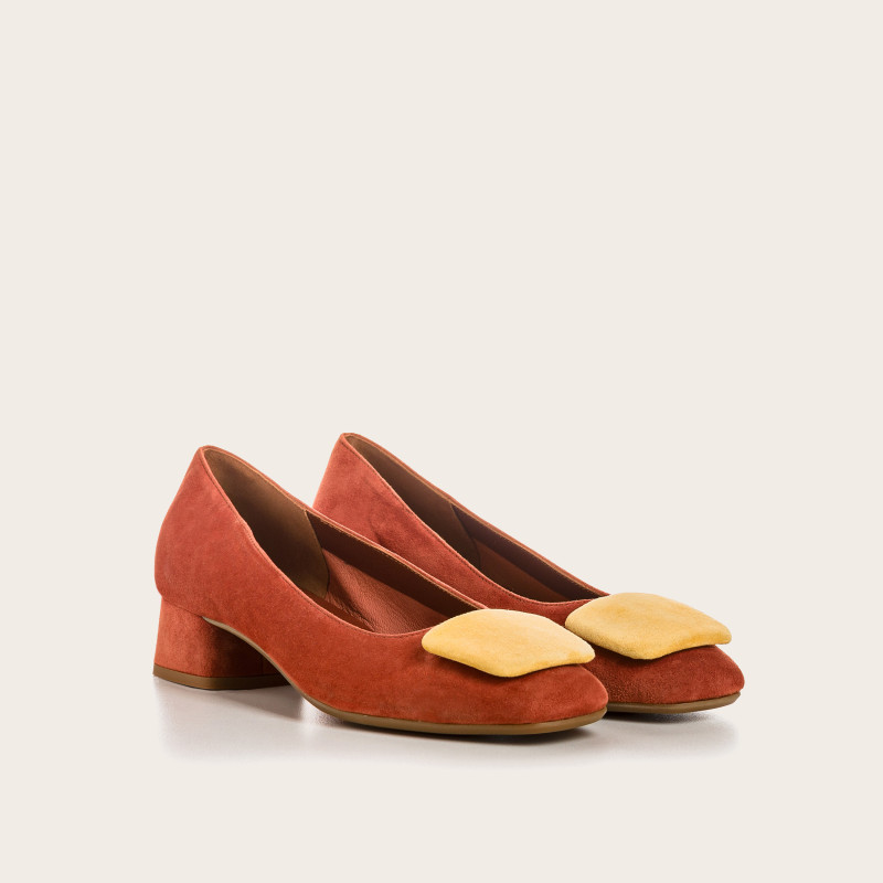 Ballerines Kefir en cuir velours - Élégantes et colorées - Reqins