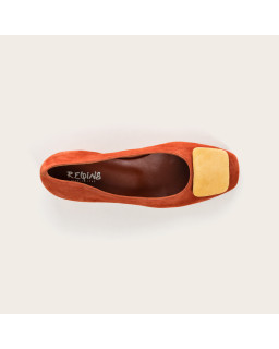 Kefir Ballerinas in Velvet Leather - Elegant and Colorful - Reqins