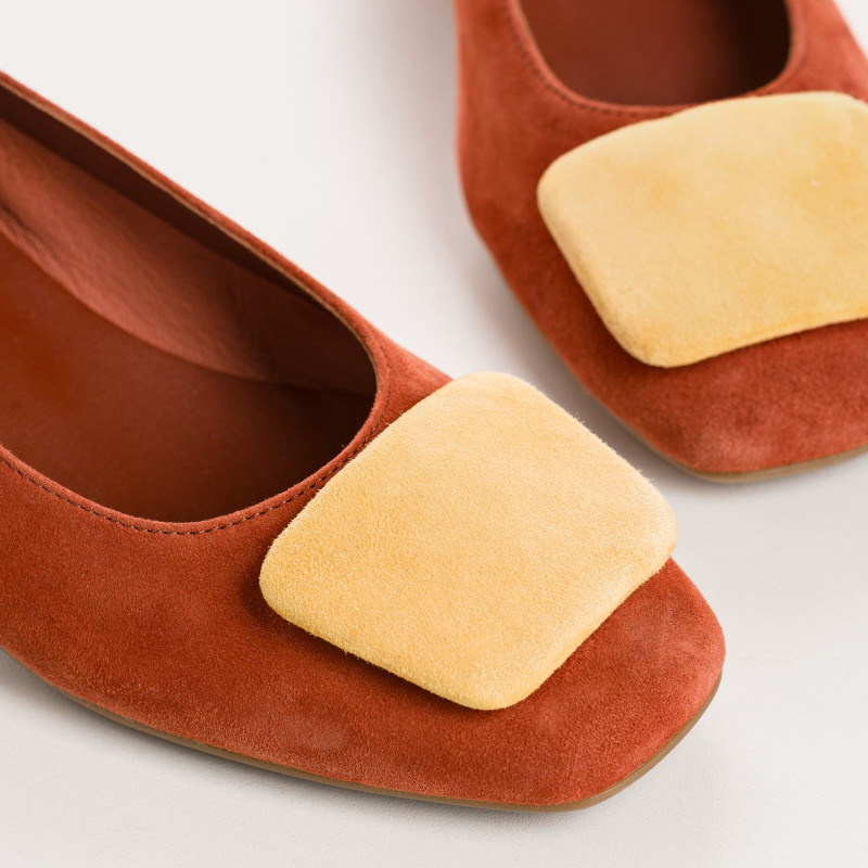Kefir Ballerinas in Velvet Leather - Elegant and Colorful - Reqins