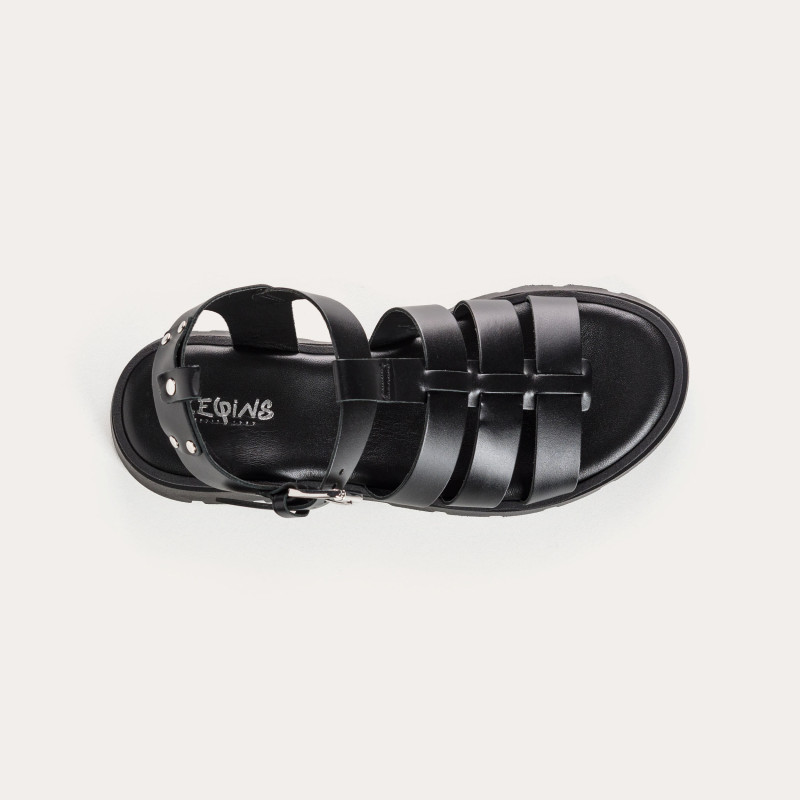 Luxor Sandals - Women's Shoes Chunky Sole Leather | Reqins