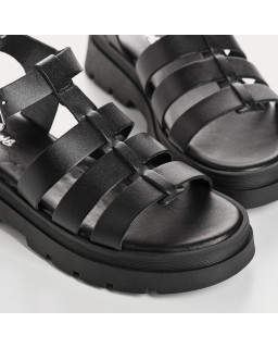 Sandales LOUXOR - chaussures femme semelle chunky cuir | REQINS