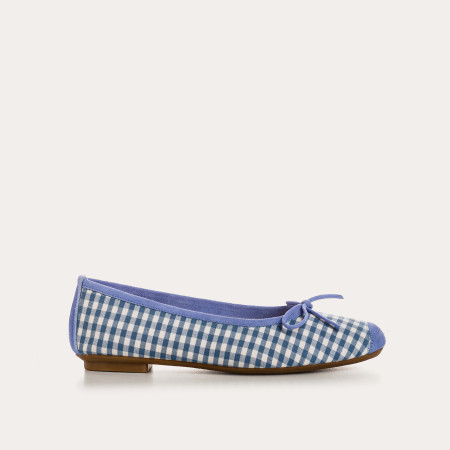 Ballerinas Women Vichy Velvet Leather - Harmony | Reqins