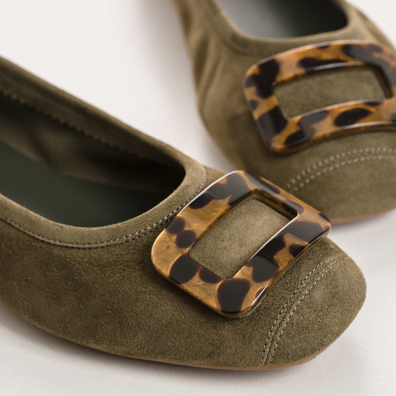 Halmane Ballerinas Velvet Leather | Reqins