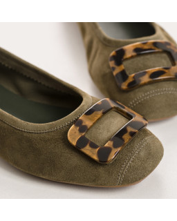 Halmane Ballerinas Velvet Leather | Reqins