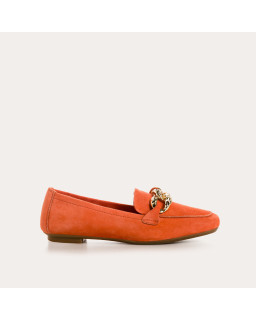 Hilda leather moccasins velvet | Elegance & Comfort - Reqins