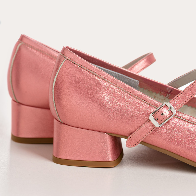 Kelly Metallic Heeled Babies - Elegance & Comfort | Reqins