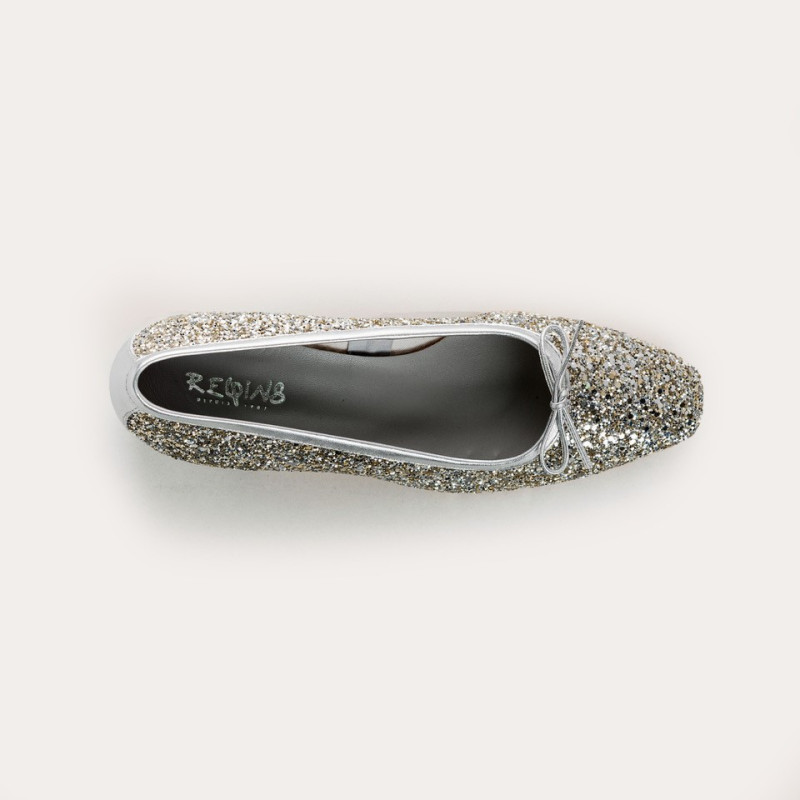 Ballerines paillettes à talons