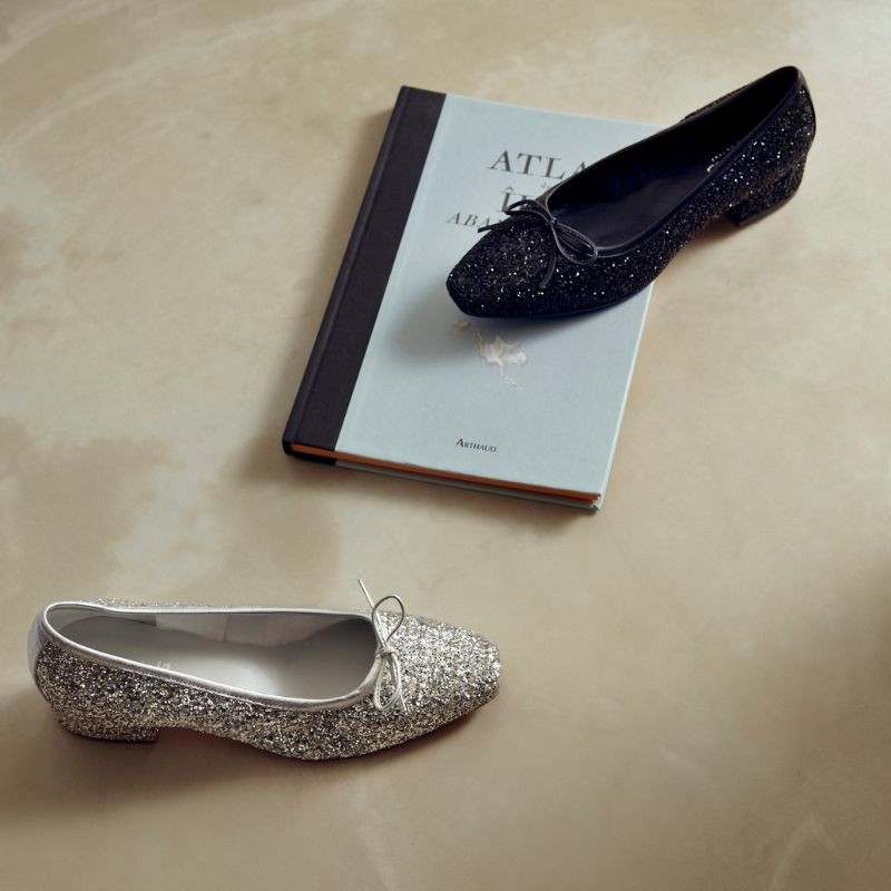 Ballerines paillettes à talons