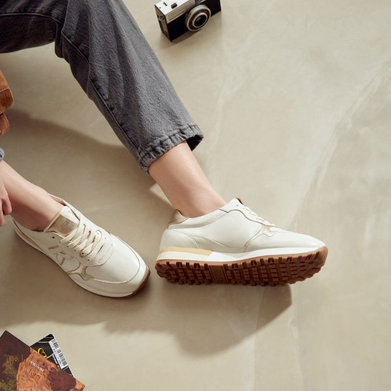 Baskets en Cuir Vernis Naplak Mania | Reqins