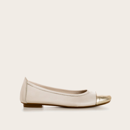 Ballerines Halcine Bicolores en cuir | Élégance et confort – Reqins