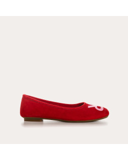 Ballerinas Hopa Velvet Leather and Leather - Reqins