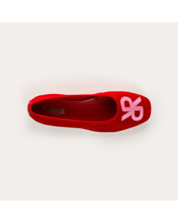 Ballerinas Hopa Velvet Leather and Leather - Reqins