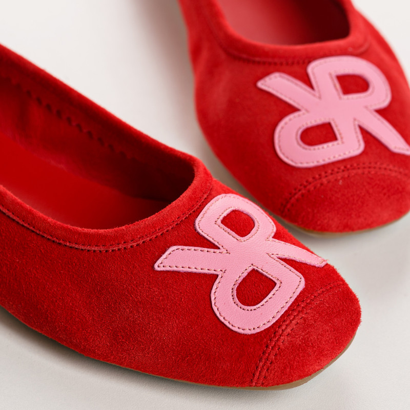 Ballerines Hopa en cuir velours et cuir - Reqins