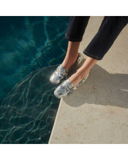 Loafers Hema Snake in embossed leather - Reqins