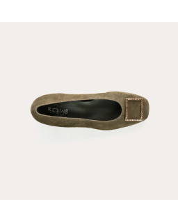 Ballerinas Jewel with Velvet Leather - Karisse | Reqins