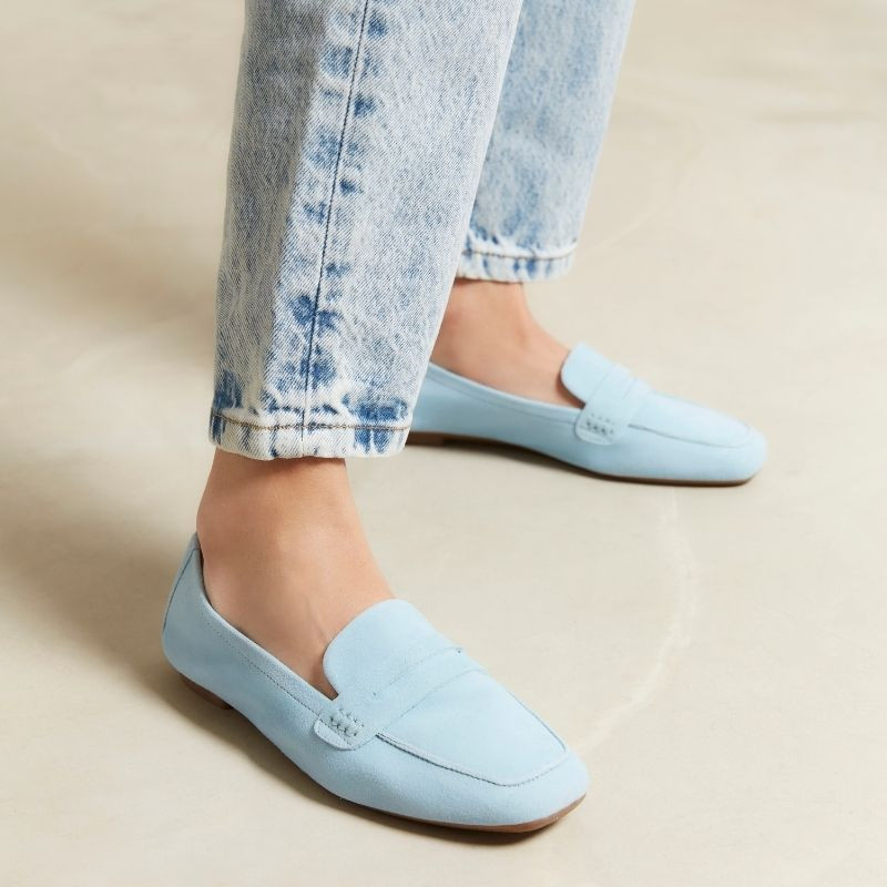 Mocassins Hema cuir velours CC Femme : style et modernité | Reqins