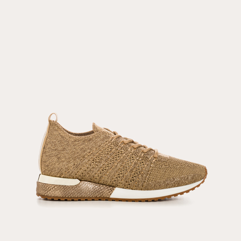 Lace-up sneakers in Iridescent Lycra for Women