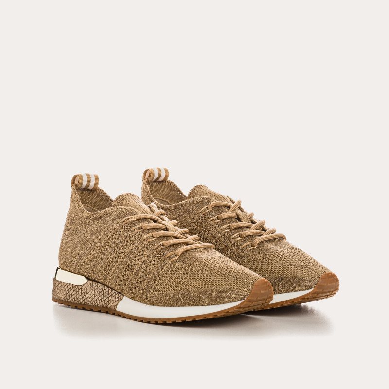 Lace-up sneakers in Iridescent Lycra for Women