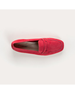 COLLAGE MOCASSINS SQUARE TOP OF VELVET LEATHER