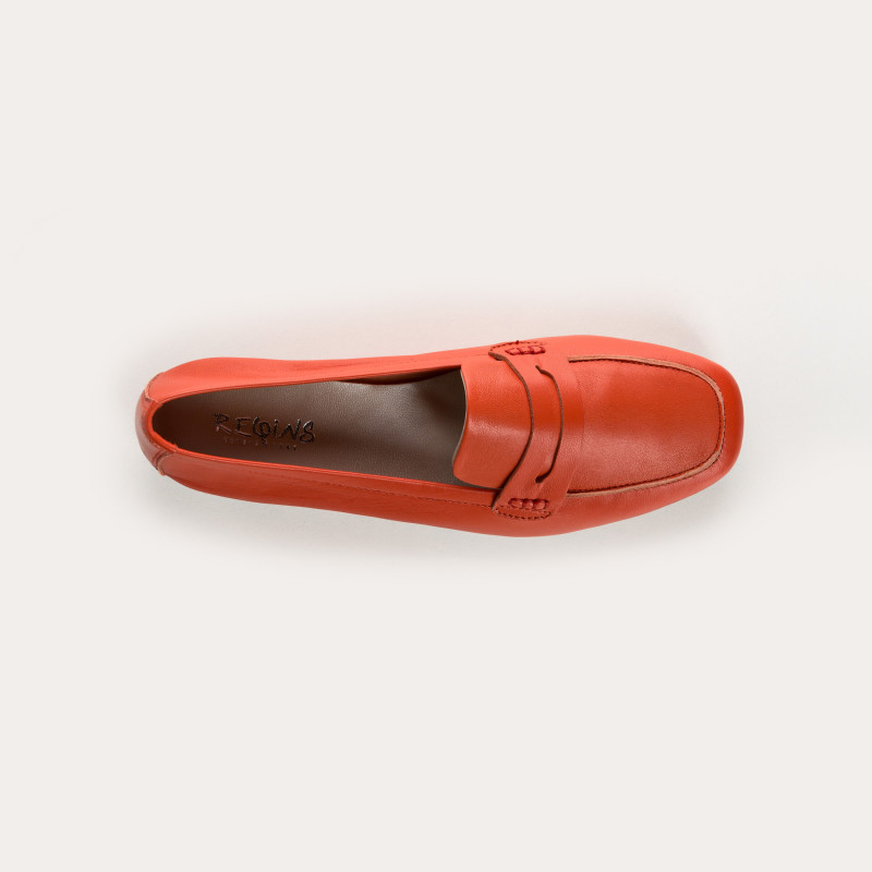 Moccasins College with a square leather