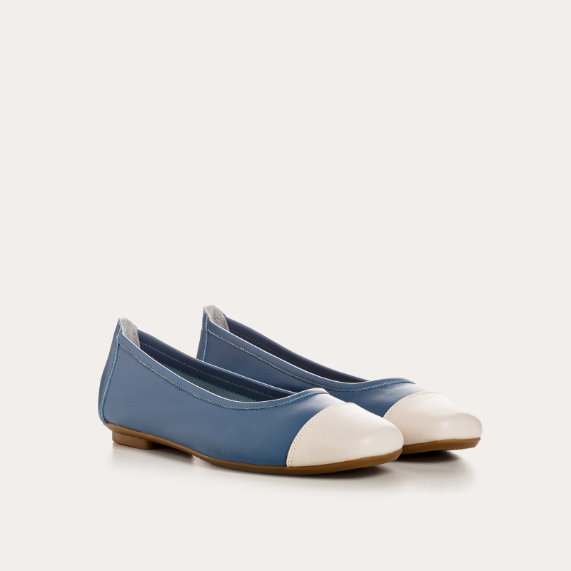 Elegant and comfortable two-color ballerinas