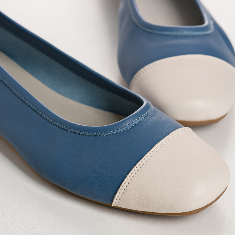 Elegant and comfortable two-color ballerinas