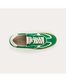 Sneakers for women with velvet leather laces and smooth leather