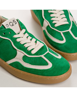 Sneakers for women with velvet leather laces and smooth leather