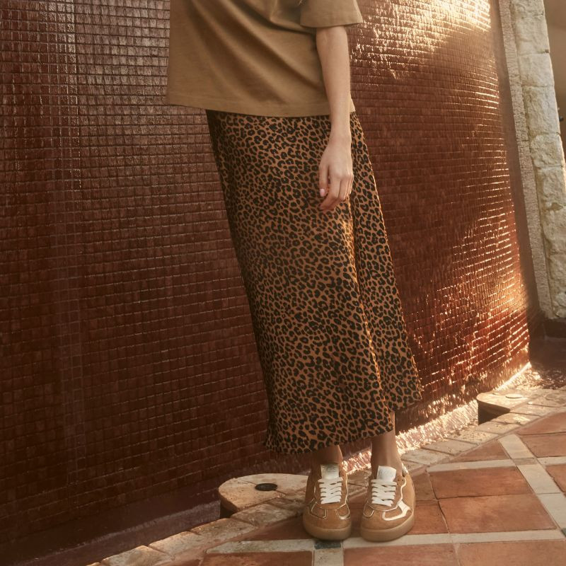 Baskets pour femme à lacets en cuir velours et cuir lisse