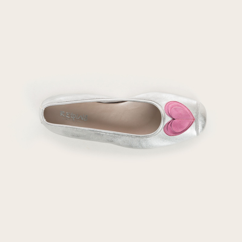 Ballerines argentées Holove | Reqins