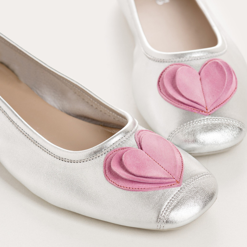 Ballerines argentées Holove | Reqins