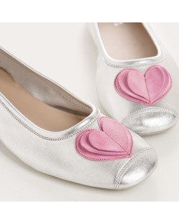 Ballerines argentées Holove | Reqins