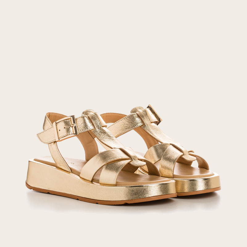 Wanda Metallic Sandals | Reqins