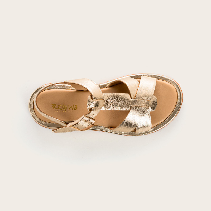 Wanda Metallic Sandals | Reqins