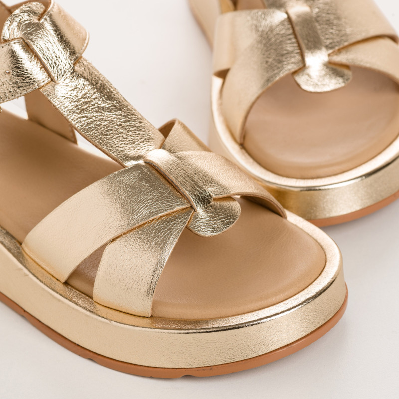 Wanda Metallic Sandals | Reqins