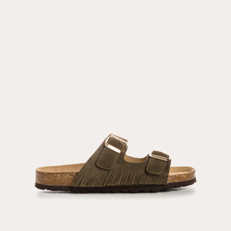 Sandales Nilah en cuir velours | Confort & élégance – Reqins