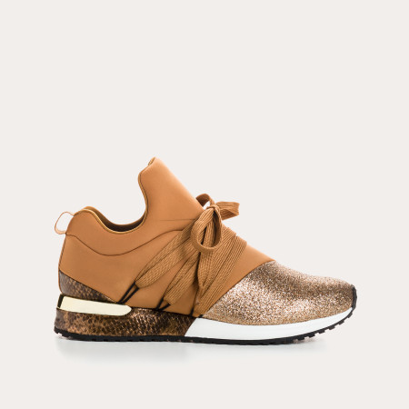 Baskets à lacets en lycra pour femme