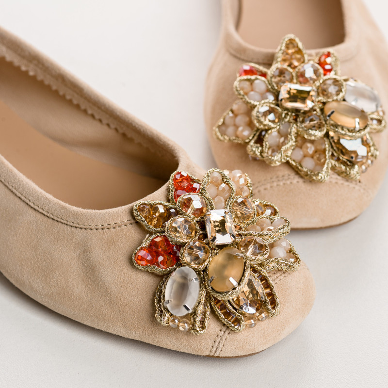 Ballerinas Hezia | Velvet leather elegance signed Reqins