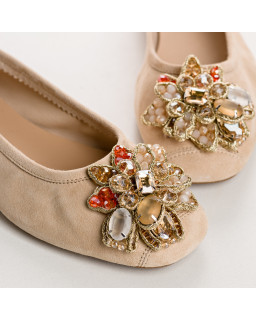 Ballerinas Hezia | Velvet leather elegance signed Reqins